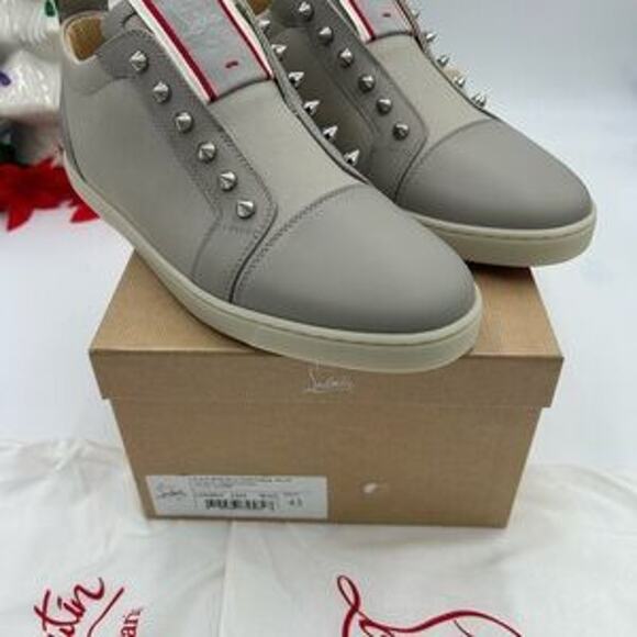 Men's Christian Louboutin F. A. V. Fique slip on sneakers size 43 made in Italy. - Picture 9 of 14